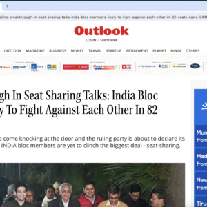 Guest Post on outlookindia.com